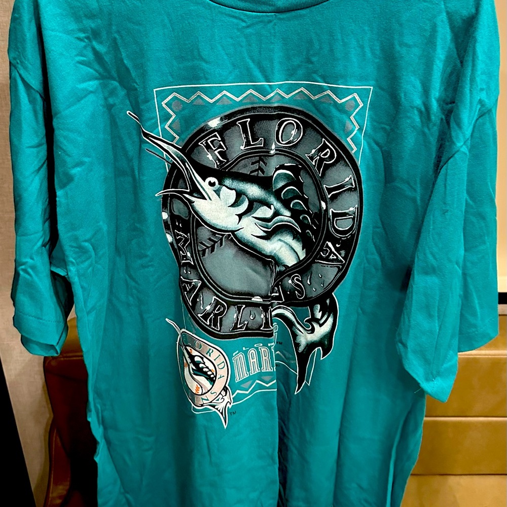 NWT Vintage Florida Marlins Inaugural Season 1993 T-Shirt single stitch